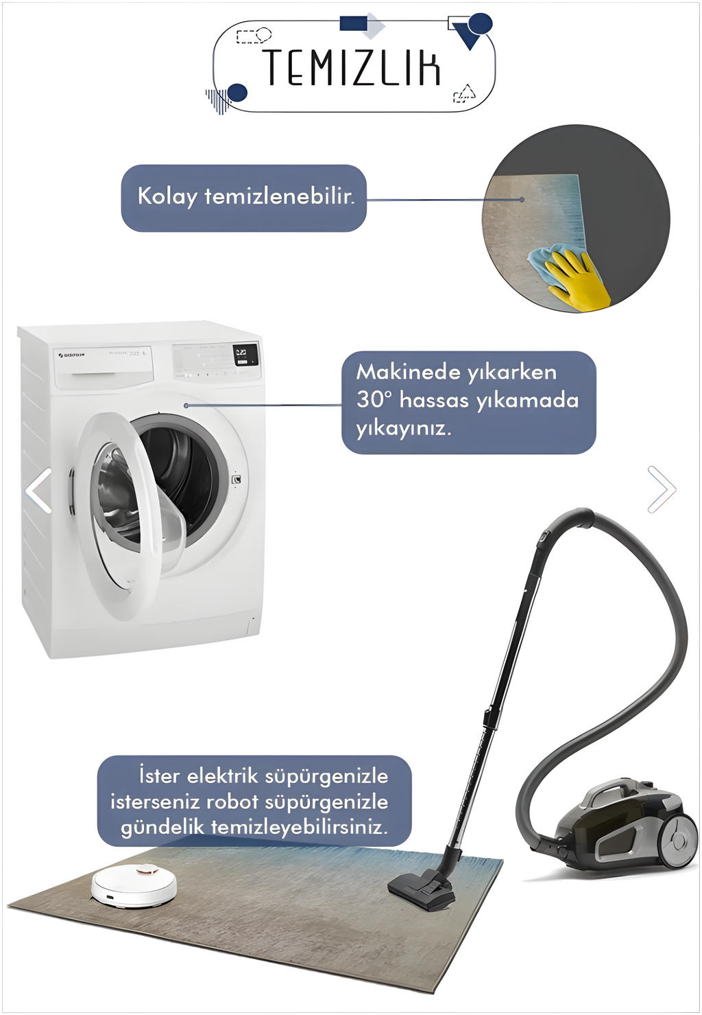 Beyaz Kuğu Gri Desenli Bebek-Çocuk halısı